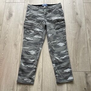 Democracy “Ab”solution Cargo Utility Pants Womens 8 Gray Green Camo Spring Jeans
